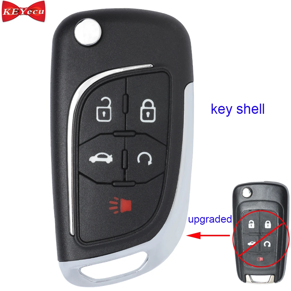 KEYECU для Buick и Chevrolet Cruze Equinox Impala Malibu GMC Terrain обновленный чехол дистанционного ключа