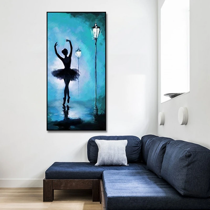 Абстрактная Картина на холсте Танцующая балерина принты балерины и плакаты