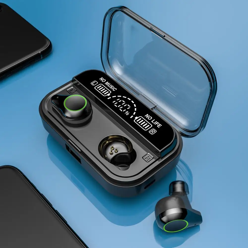 T10 TWS Bluetooth гарнитура отпечаток пальца сенсорный HD Стерео шумоподавление игровая