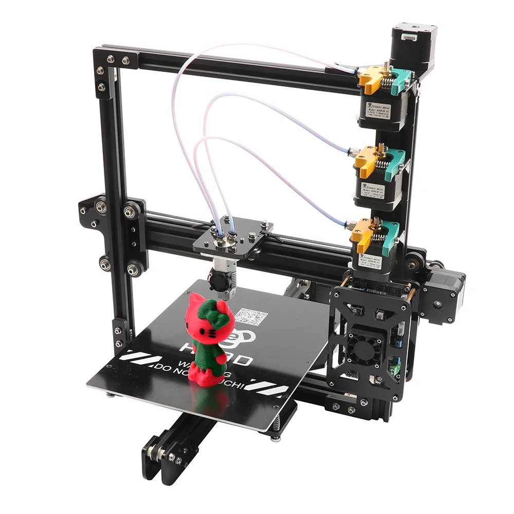 

Новый обновленный трехцветный 3D-принтер Ei3, набор для самостоятельной сборки, экструдер 3-в-1, большой размер печати 200*280*200 мм, два рулона бесп...