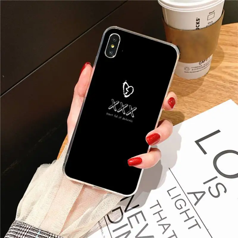 Чехол Rapper XXXTENTACION для телефона Iphone 7 8 Plus X Xs Max Xr 11 12 13 Mini Pro SE2 прозрачный мягкий чехол