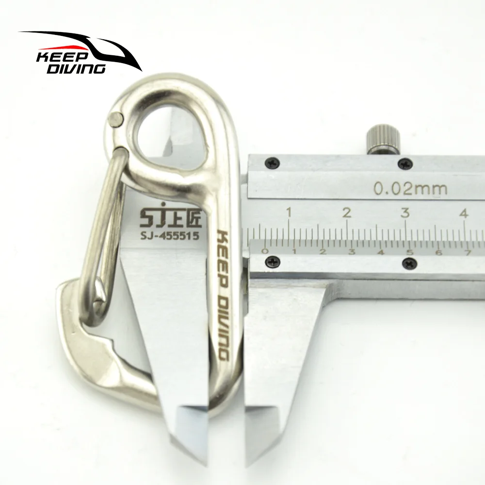 

Keep Diving 60mm Length 316 Stianless Steel Quick Release Spring Hook Diving Accessories Bcd Equipment