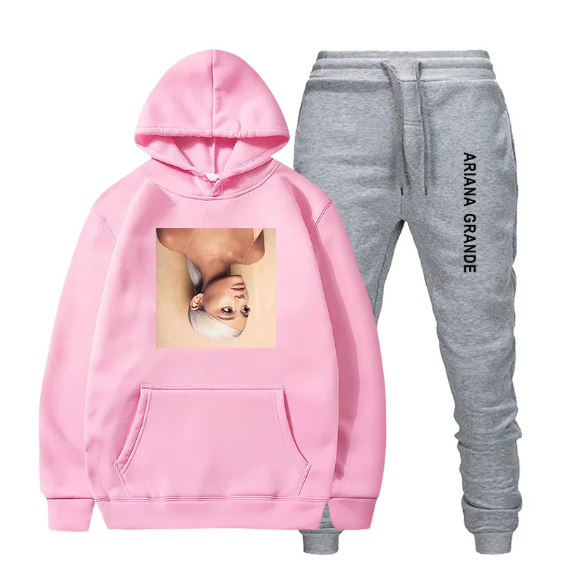 Толстовка Ariana Grande с капюшоном свитшот спортивные брюки для мужчин и женщин
