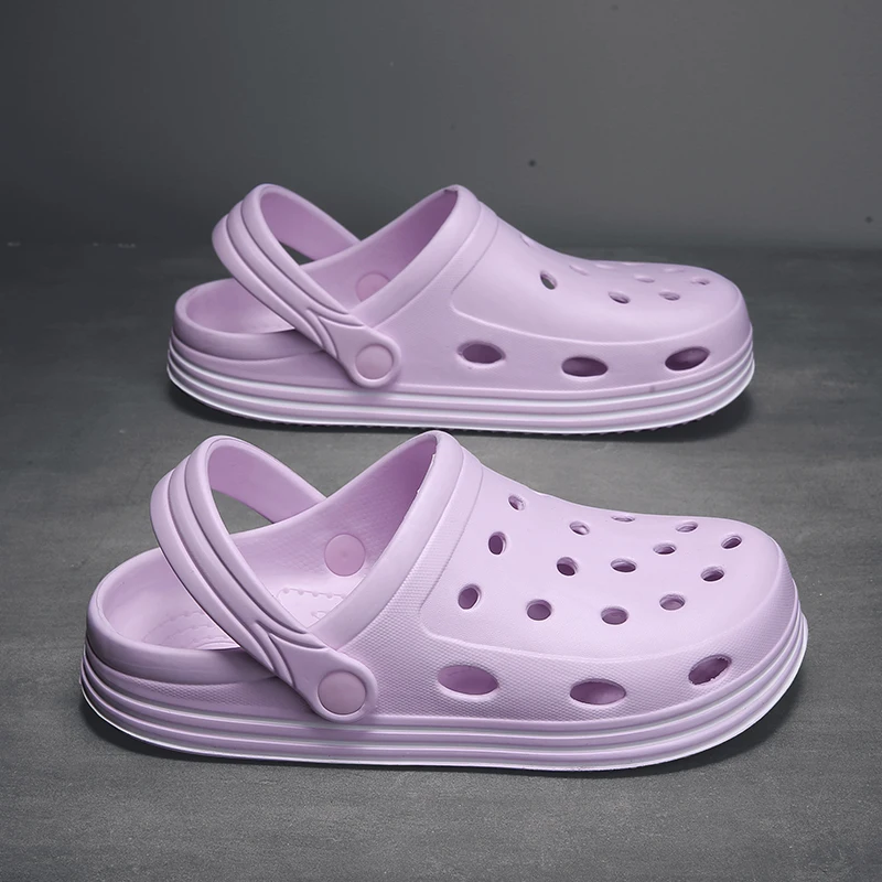 

Women Thick Platform Slippers Summer Beach Eva Soft Sole Slide Sandals Leisure Men Ladies Indoor Bathroom Anti-slip Shoes