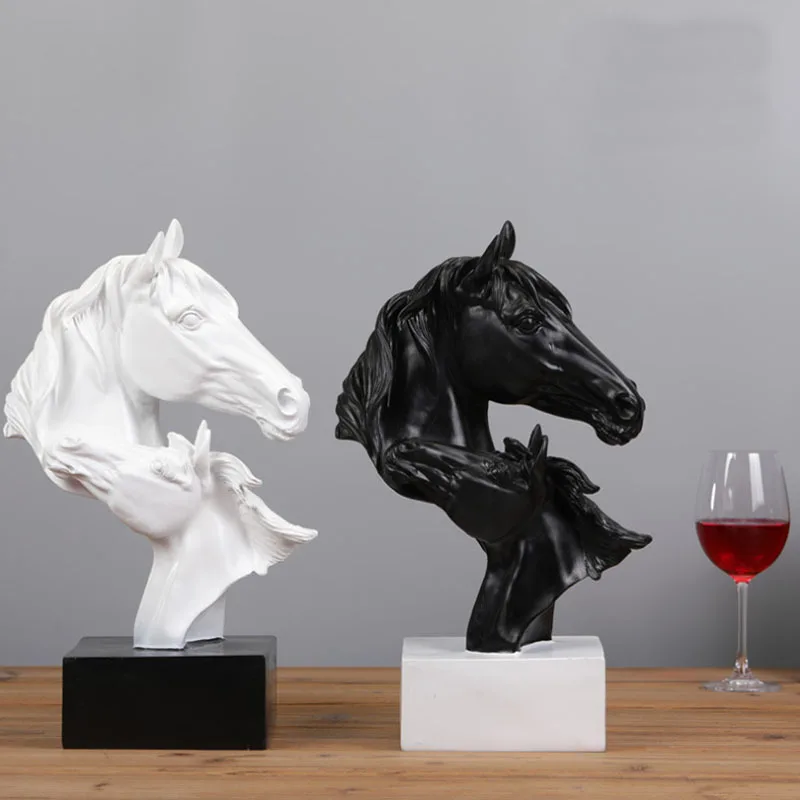Creative New Products Horse To Success Resin Crafts Sculpture Decoration Home Adornment Living Room Bedroom Desktop Ornaments