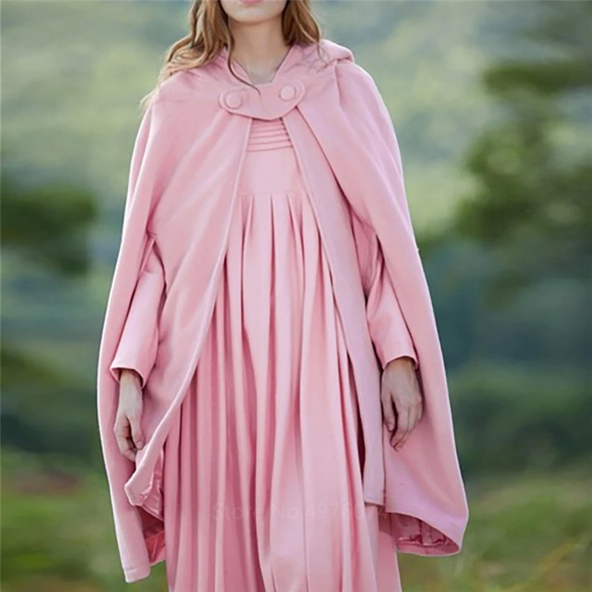 

Medieval Cosplay Costumes for Women Vintage Hooded Short Cloak Adult Witch Loose Plus Size Hooded Jacket Solid Color Renaissance