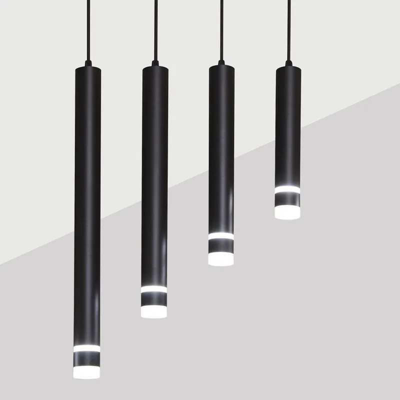 

Светильник 12 Вт, длинная трубка, освещение для кухни, острова, столовой, светильники, цилиндрическая трубка, подвесной светильник для домашн...