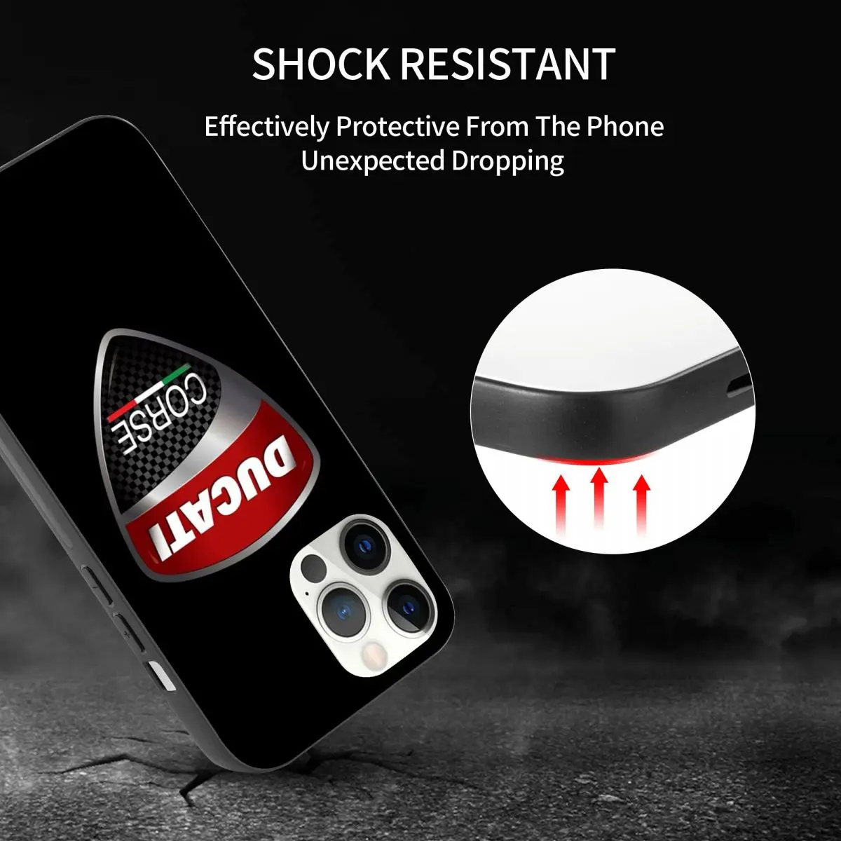 ducati corse racing pc glass tpu phone case for iphone 12 11 xs xr x pro max mini 7 8 se2 plus 6 6s free global shipping