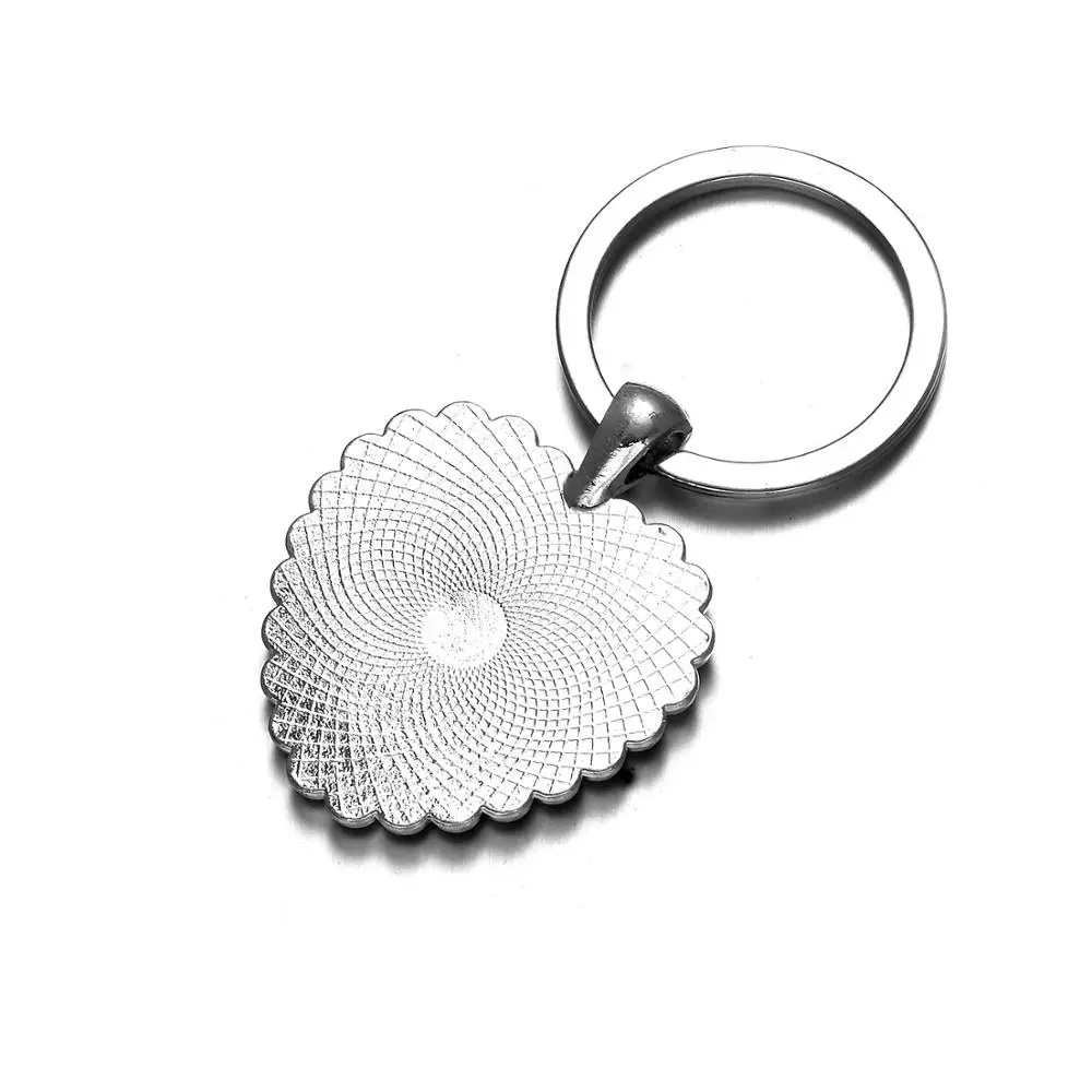 Брелок для ключей в форме сердца девушки балерина танцовщица стеклянный кабошон