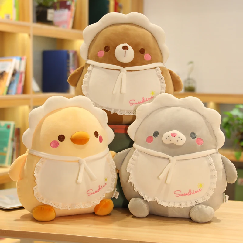 

1pc 40cm Lovely Seal Penguin Bear Pig Duck Plush Toy Stuffed Soft Animal Cartoon Pillow Dolls for Children Kids Birthday Gifts