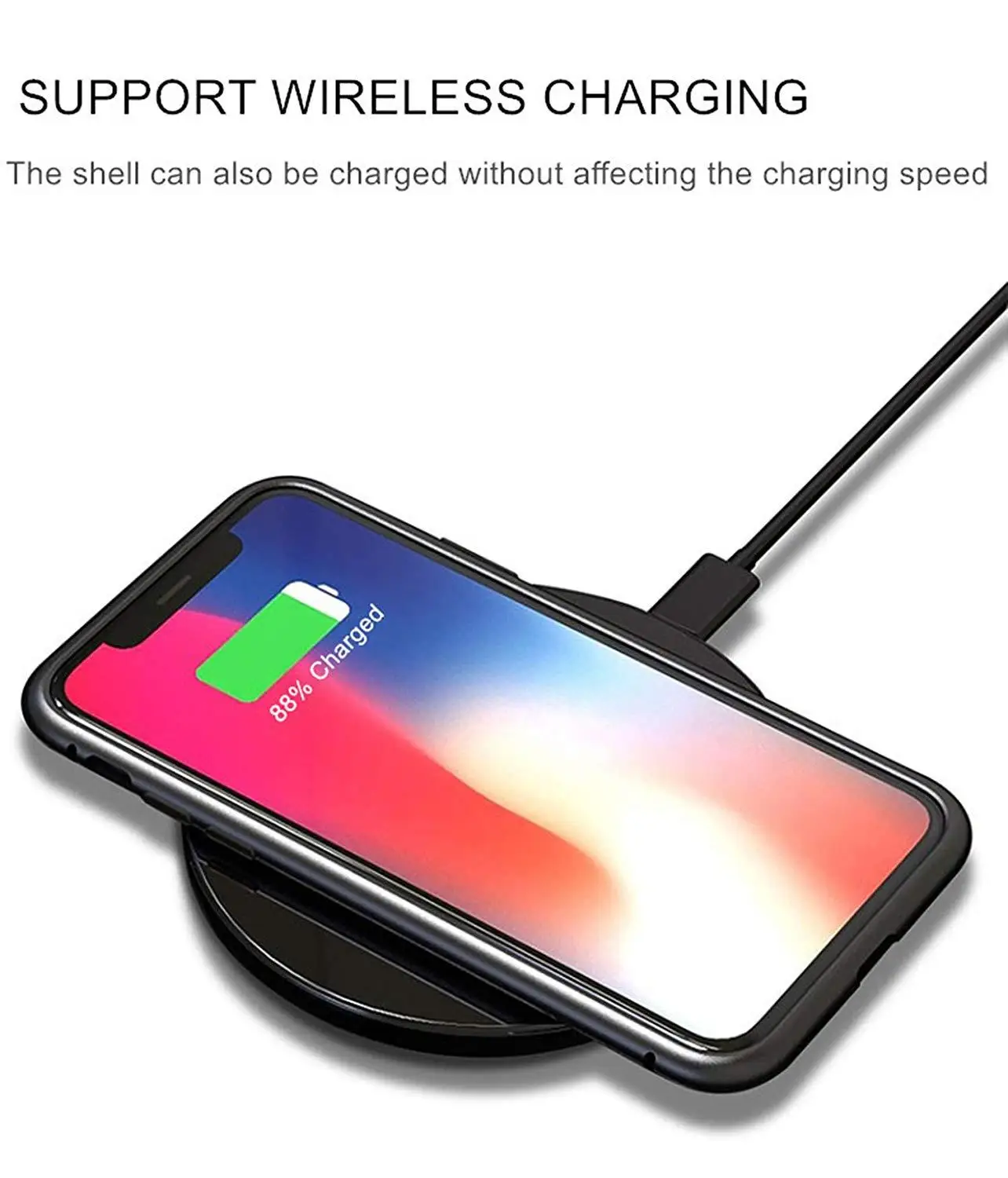 Металлический магнитный адсорбционный чехол для iphone X XS XR Max из закаленного