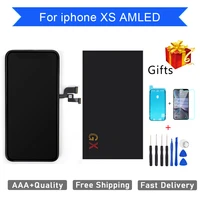 perfect quality amoled gx lcd for iphone xs lcd display 3d touch screen digitizer replacement assembly 100 test no dead pixels
