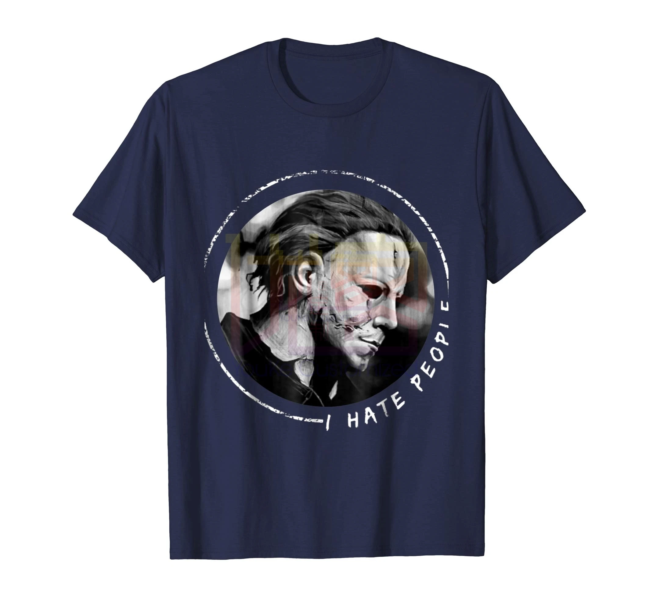 Футболка для Хэллоуина I Hate Pers Myers Horror-чудесный Повседневный Топ с короткими