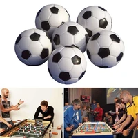 6pcs 32mm mini black white plastic table football balls games toy accessories table football balls games table football balls g