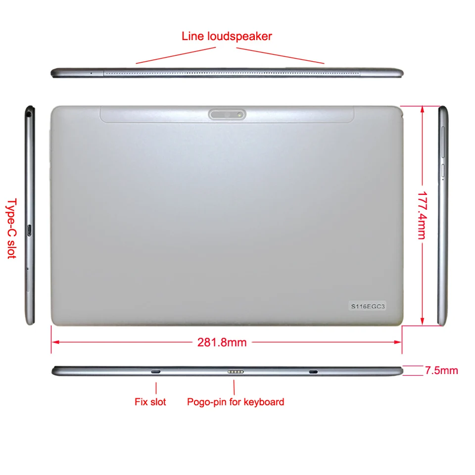 NEW k20 pro android tablet MTK 6797 X27 ips Screen G+G android 8.0 Type-C Double 4G card 11.6 inch phone call tablets 2 in 1 tab