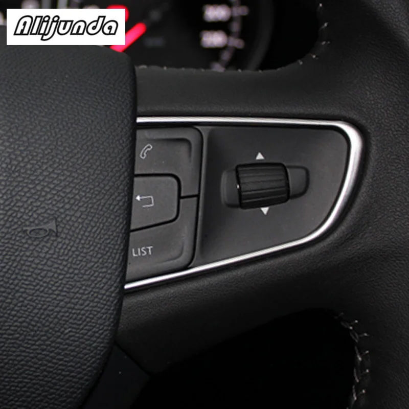 2pcs Car Steering Wheel Power Button Decorative Frame Decoration for Citroen C3-XR Peugeot 408 3008 508 Cover Sticker |