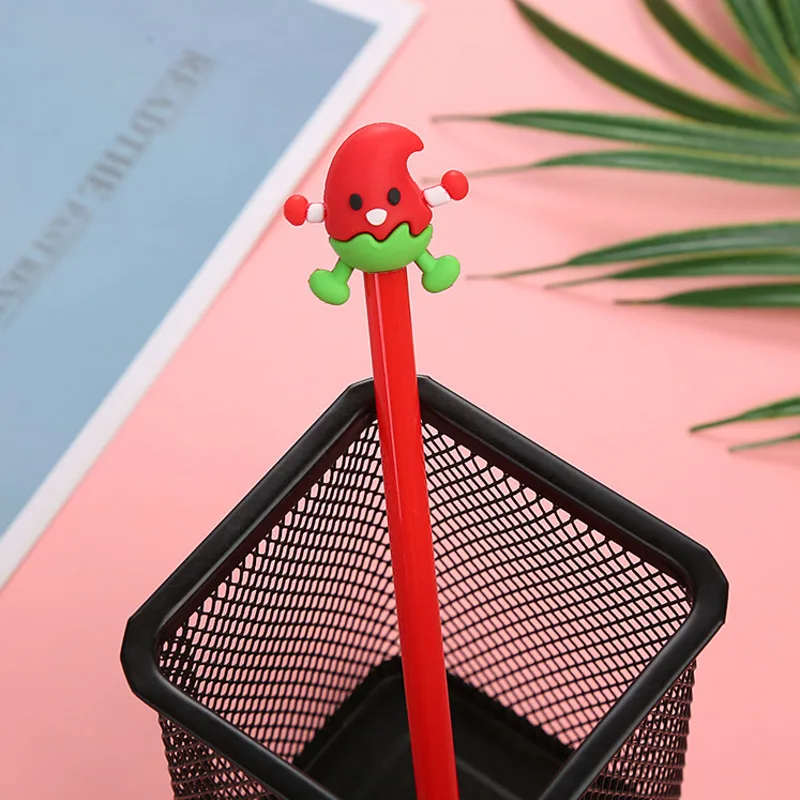 4 шт. Kawaii овощей мультипликационная гелевая ручка помидор морковь школьные