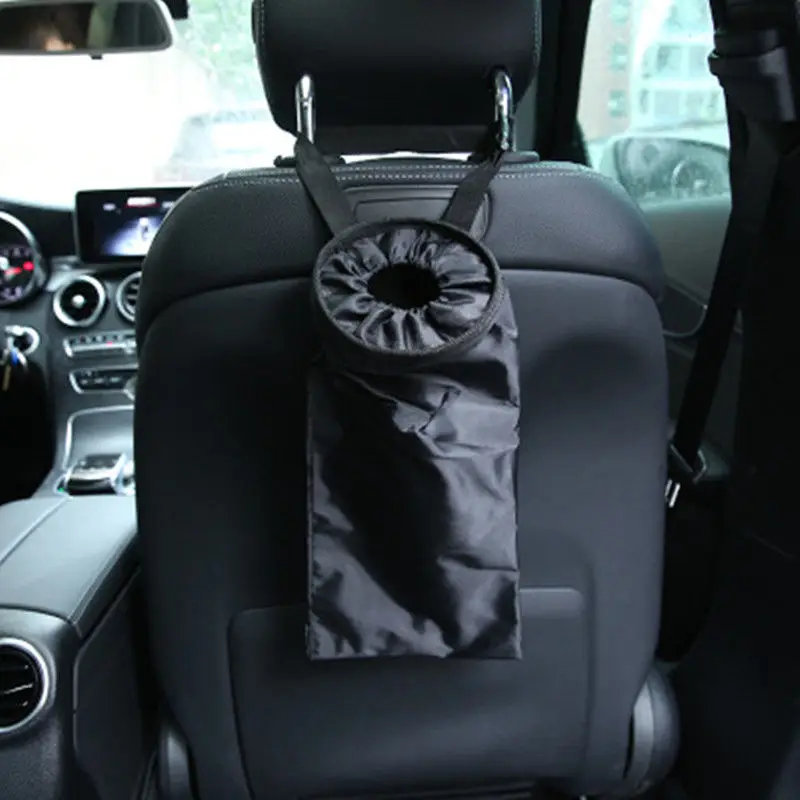 

Car Garbage Bag Black Auto Seat Back Trash Holder Hang Bag Garbage Storage Rubbish Container Car Styling 12 X 18 X 38cm