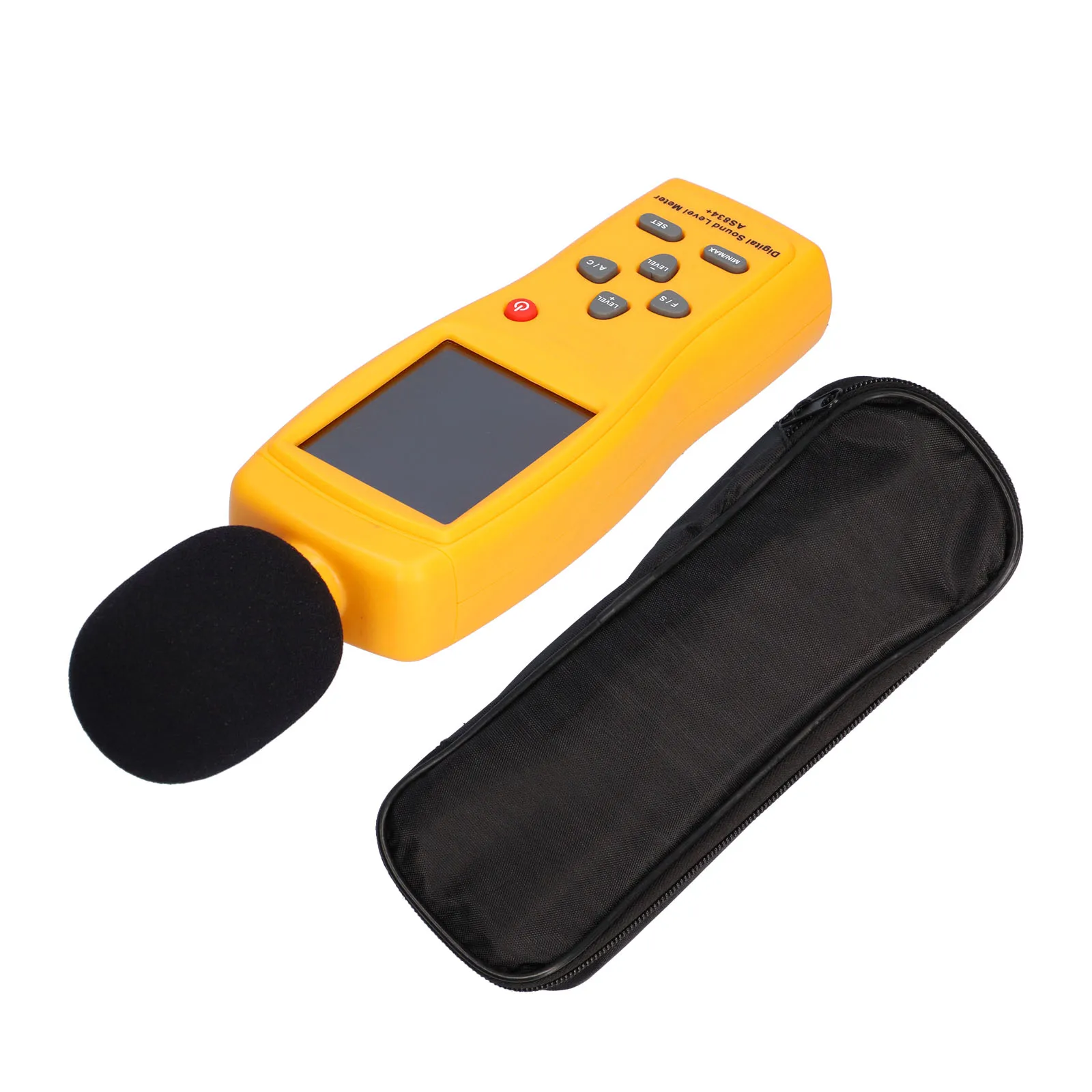 

Digital Sound Level Meter with Temperature Measurement Function Sponge Ball 30-130dBA Decibel Meter Mini Sonometer Noise Meter
