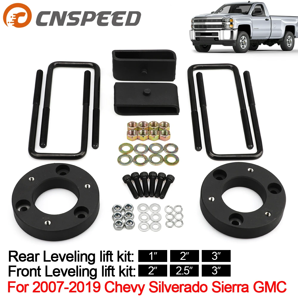 Передний и задний Выравнивающий подъемник для 2007-2019 Chevy Silverado Sierra GMC | Автомобили
