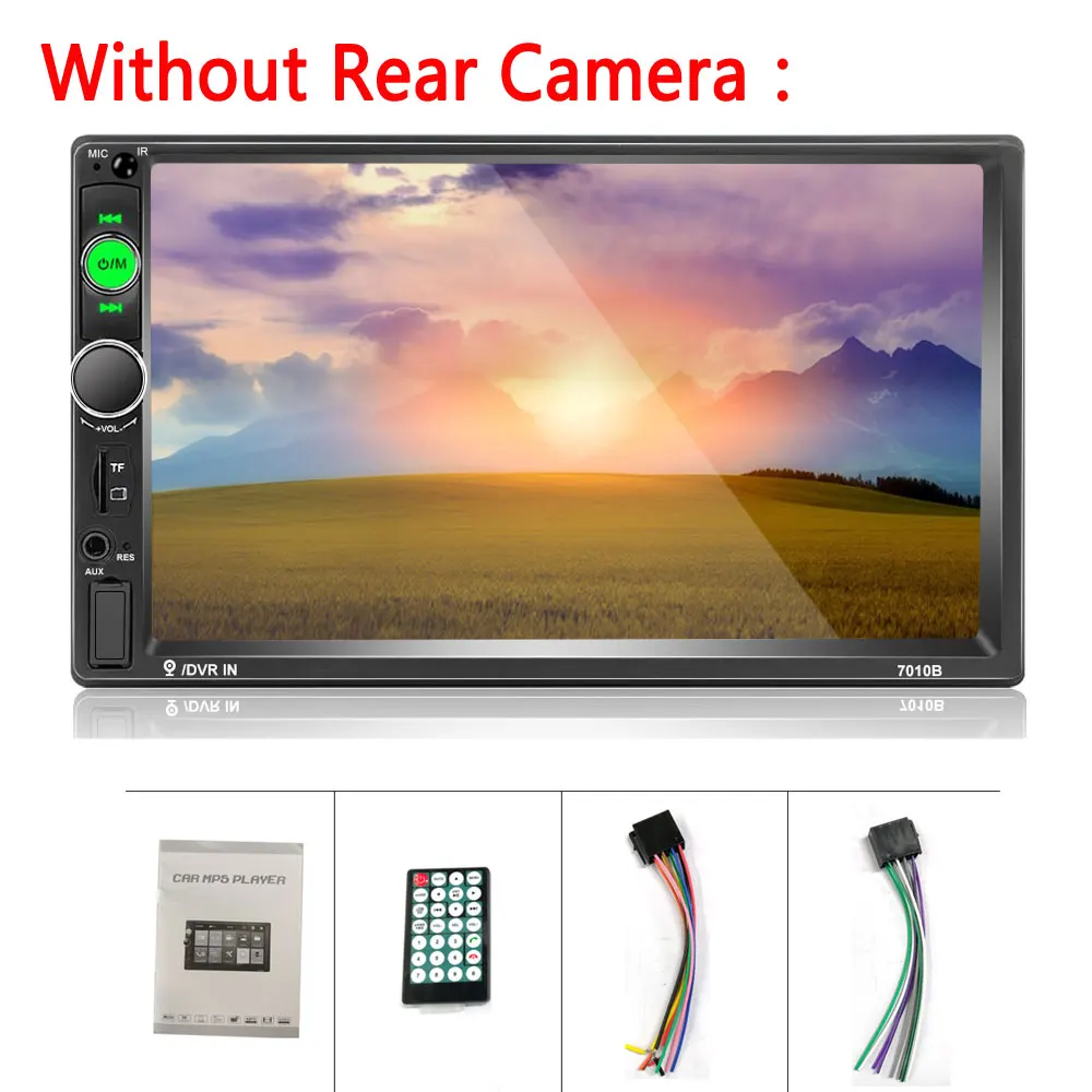 Without Rear Camera AMprime двойной Din автомобильный радиоприемник " MP5 сенсорный экран Bluetooth 2din автомобильный мультимедийный плеер авторадио Зеркало Ссылка FM резервный монитор - Цвет: Without Rear Camera