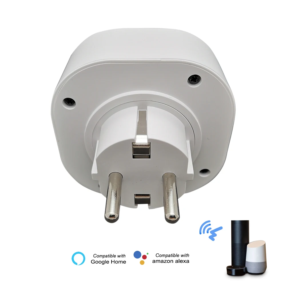 

Умная розетка с Wi-Fi, домашняя розетка с дистанционным управлением, совместима с приложениями Amazon Alexa Echo/Google Home