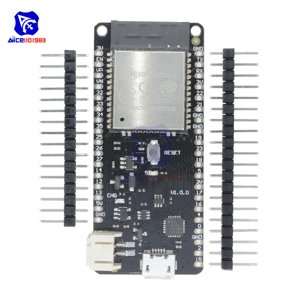 Плата расширения беспроводной diymore WeMos D1 LOLIN32 ESP32 Wi-Fi модуль Bluetooth ESP8266 для Arduino |