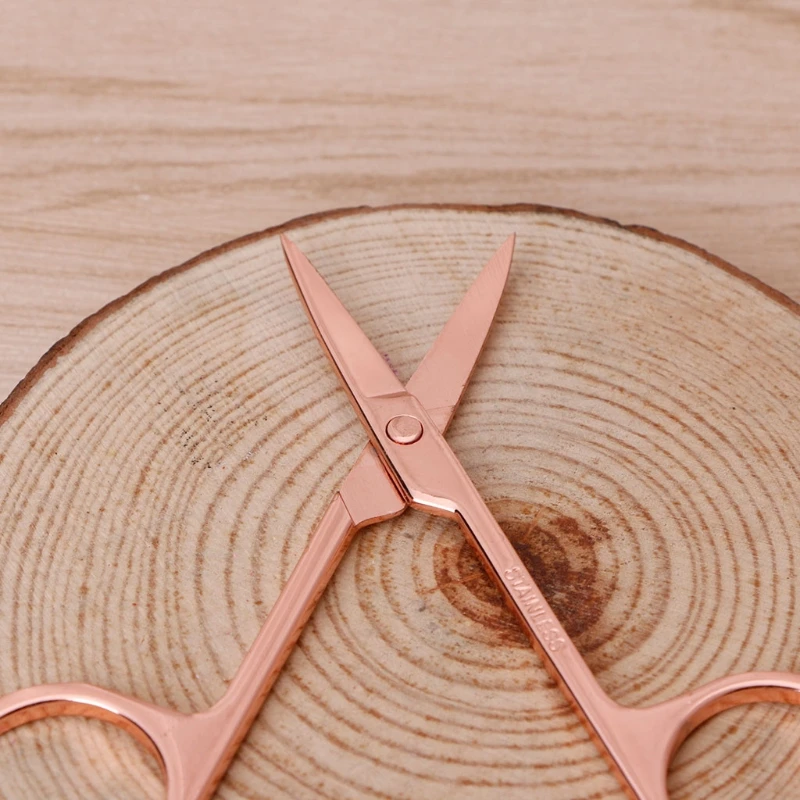 

Stainless Steel Makeup Eyebrow Hair Eyelash Remover Trimmer Scissors Cutter