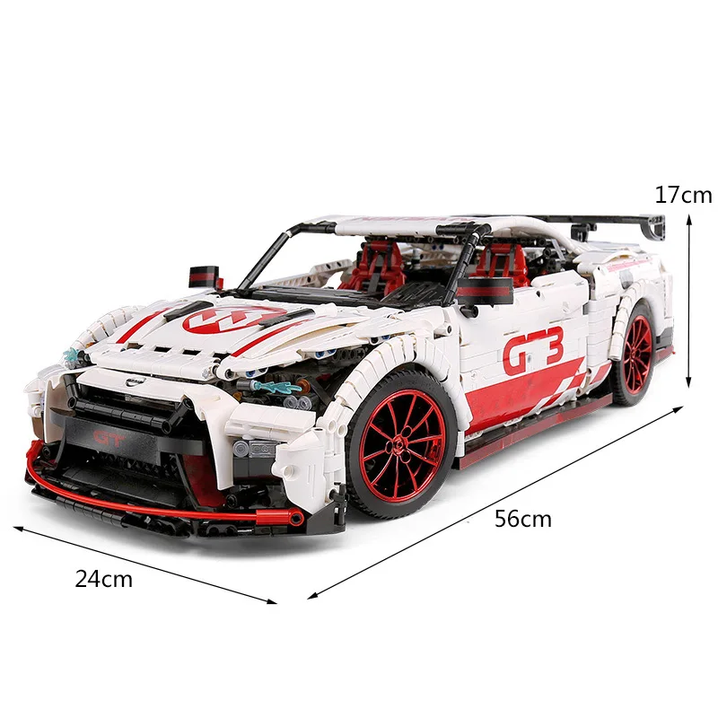 Yeshin 23010 высокотехнологичная Модель гоночного автомобиля MOC GTR с дистанционным
