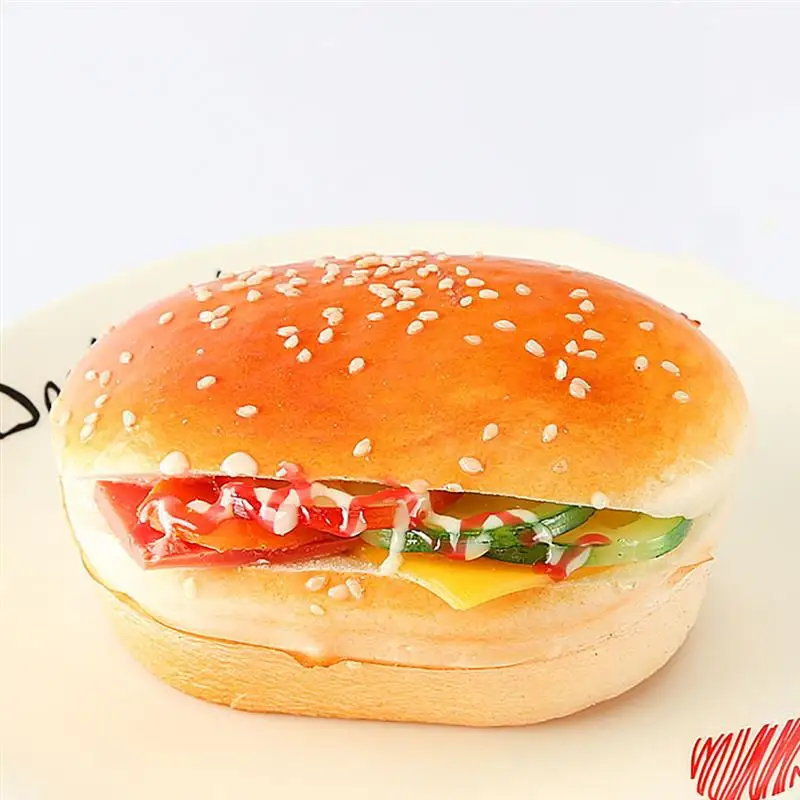 Искусственный гамбургер реалистичная модель еды хлеба фотореквизит для дома