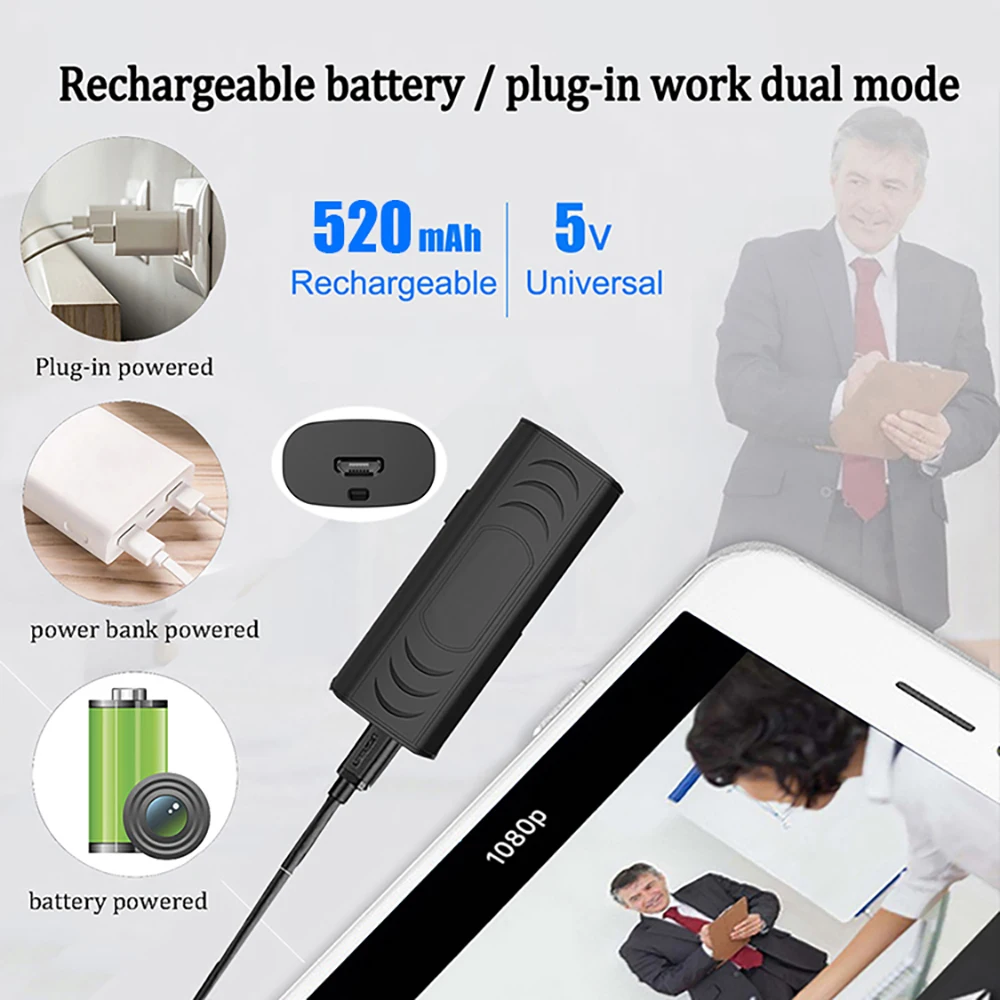 PNZEO Мини WiFi камера 1080P HD беспроводной дистанционный монитор камера крошечная IP камера видео рекордер движения-Detectio