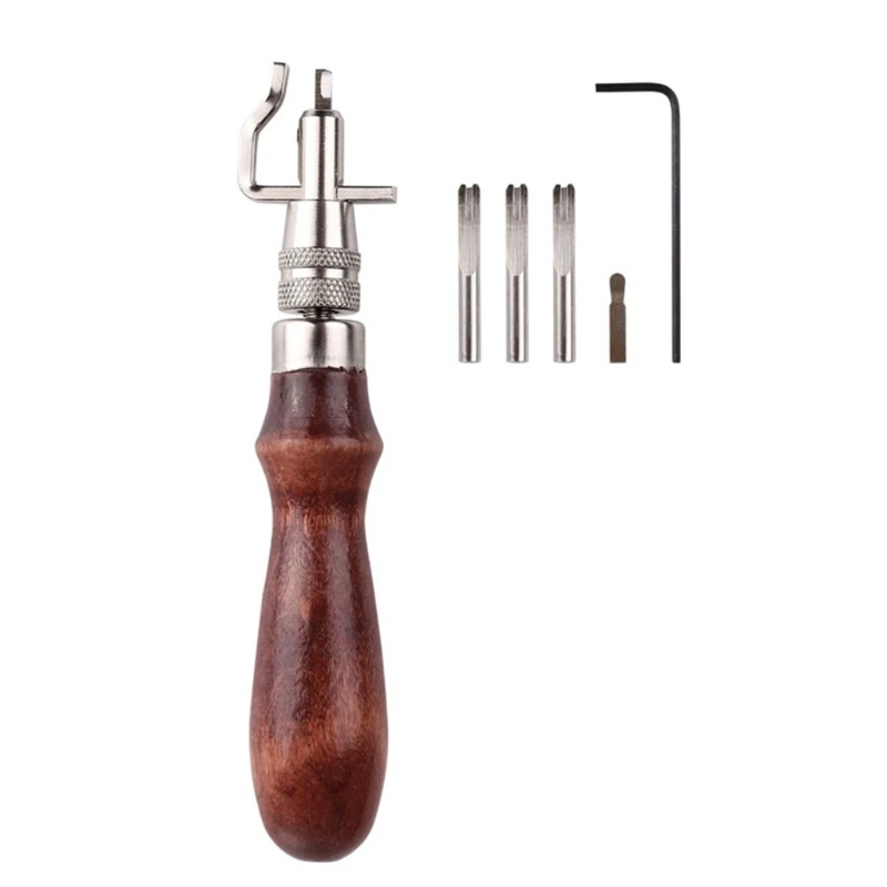 

1 Set Professional Leather Craft Tools Kit with Wax Thread Needle Hand Sewing Repair Stitching Punch Carving Work Groover DIY Ac