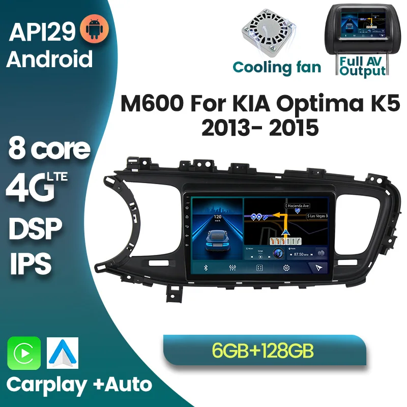 

Автомобильный радиоприемник HD 1280x720, Android 10, мультимедийный плеер, GPS-навигация для Kia K5, Optima 2013-2015, Wi-Fi, 4G, LTE, стерео головное устройство