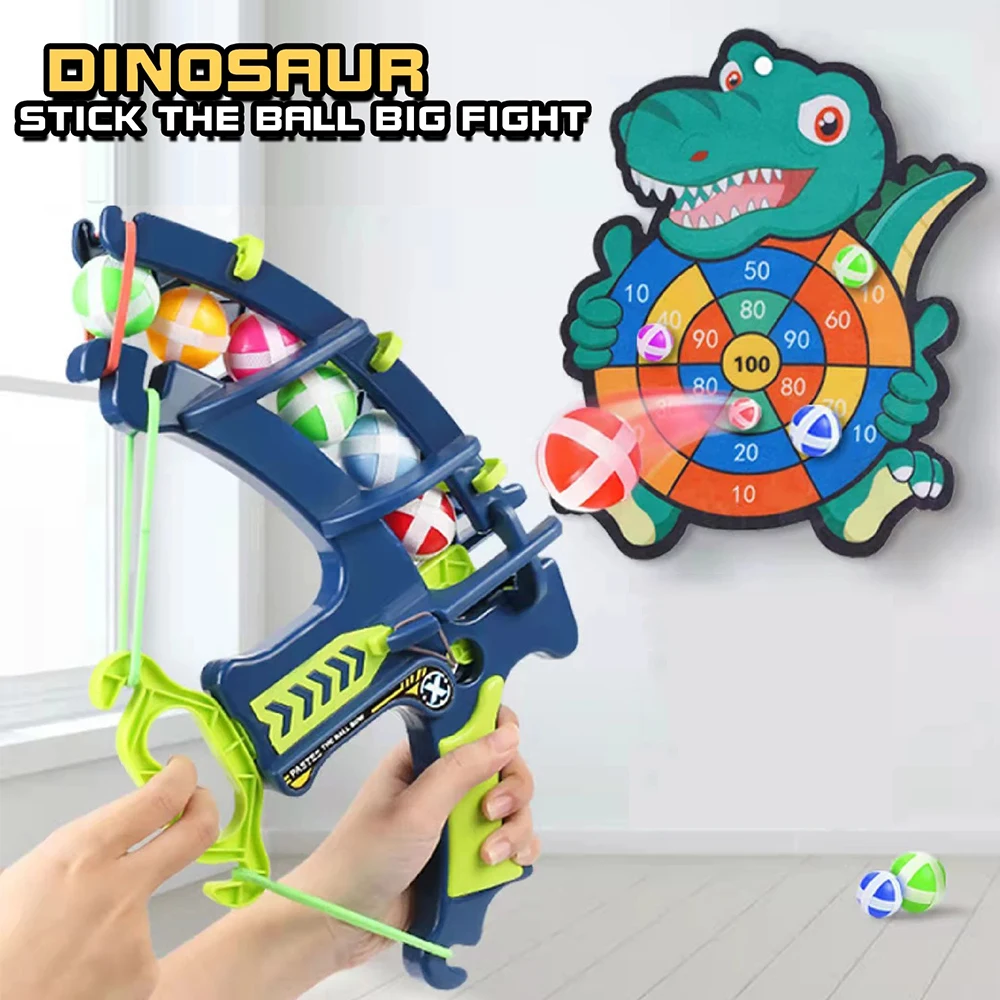 

Лук стрельба мишень липкий мяч Dartboard летающий мяч для детей Обучающие Настольные игры присоска мяч динозавр игрушка стрельба игра