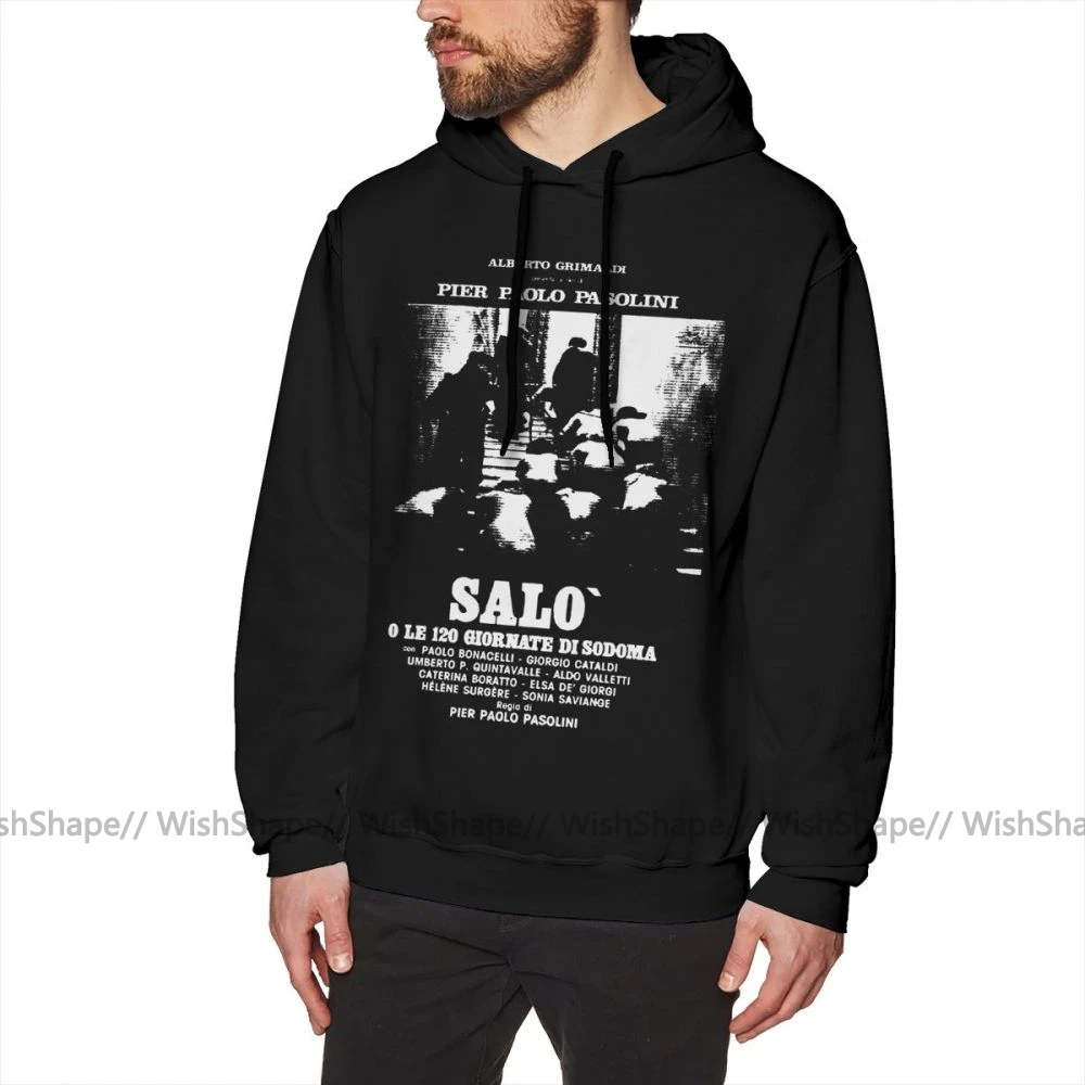 1975 худи Salo, худи большого размера, черный пуловер с капюшоном, свободные хлопковые длинные осенние мужские популярные толстовки