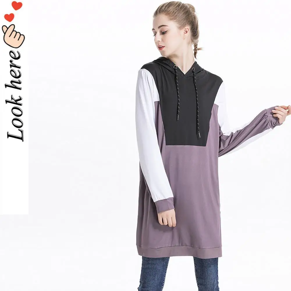 Новинка осенне-зимняя спортивная толстовка с капюшоном в стиле колор-блок для