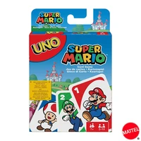 mattel uno super mario card games friend family funny entertainment board game poker kids toys playing cards get together