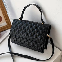 new fashion lingge pattern womens shoulder bag pu leather crossbody bag ladies brand designer simplicity purse handbag female