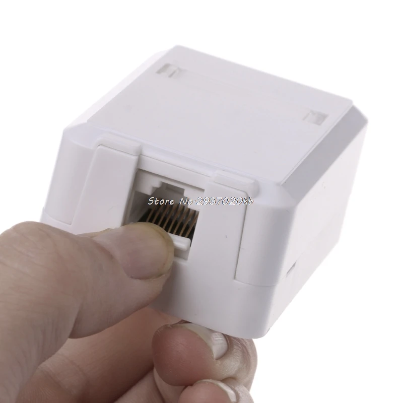 Коробка RJ с модулем Cat6 Настольная коробка однопортовая панель для RJ45 RJ11 AMP mount Au13 19
