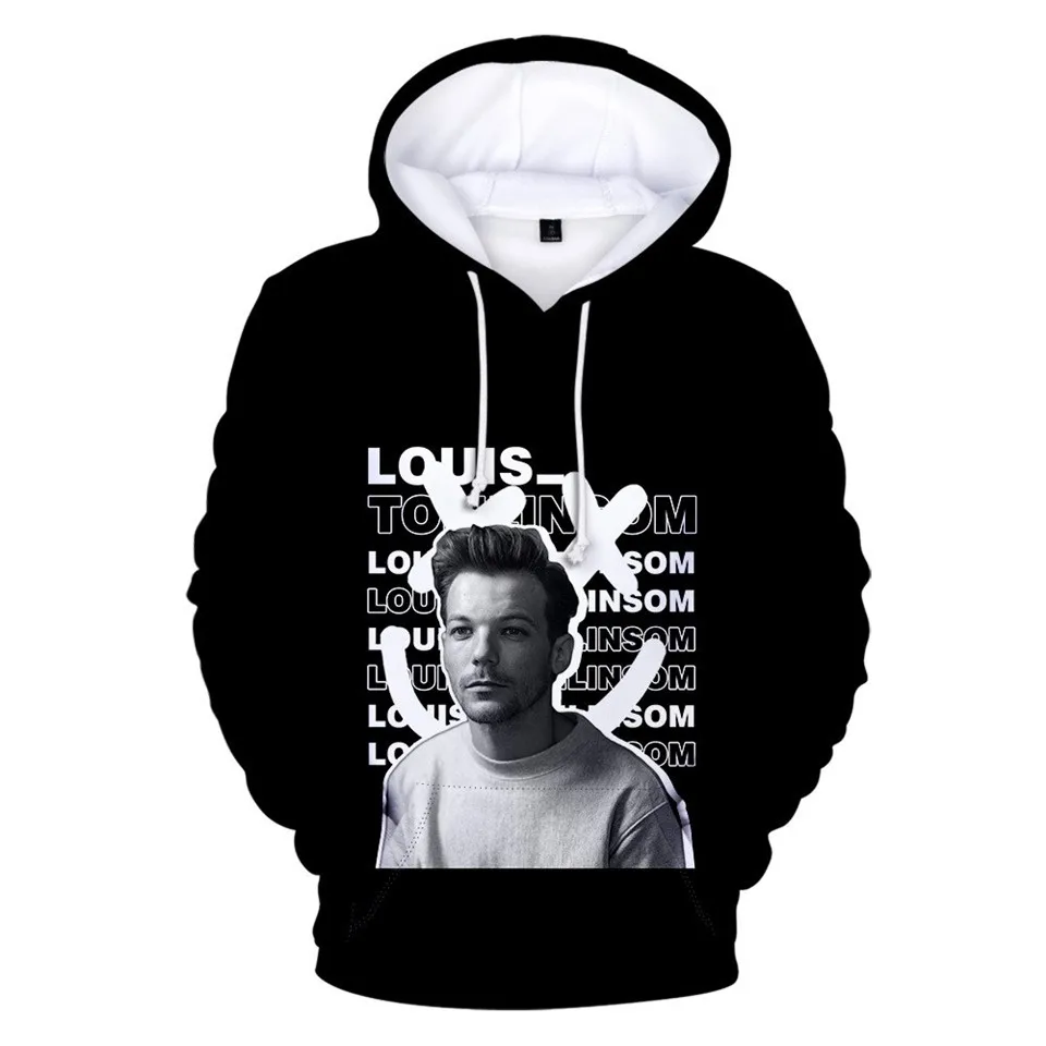 

Новинка 2021, толстовка Louis Tomlinson Miss You со смайликом, Толстовка для мужчин и женщин, хипстерский пуловер, одежда, модные толстовки оверсайз