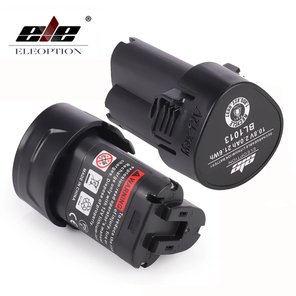 Литиевая батарея ELEOPTION 10 8 в 3000 мАч для Makita BL1013 TD090D TD090DW LCT203W LCT204 194550-6 и 2000 - купить по