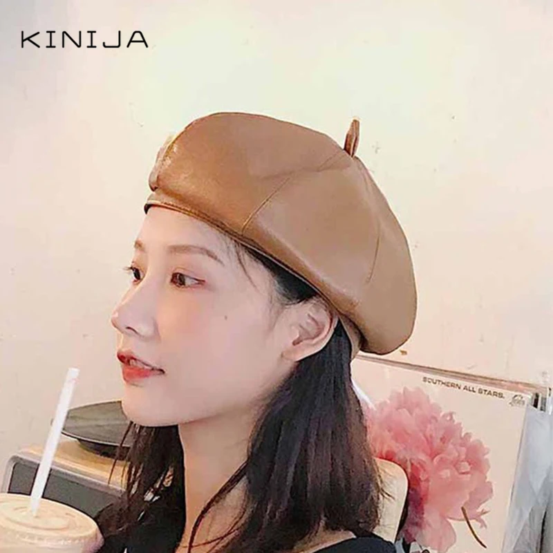 Новый корейский осенне зимний Британский ретро берет живописца полный комплект