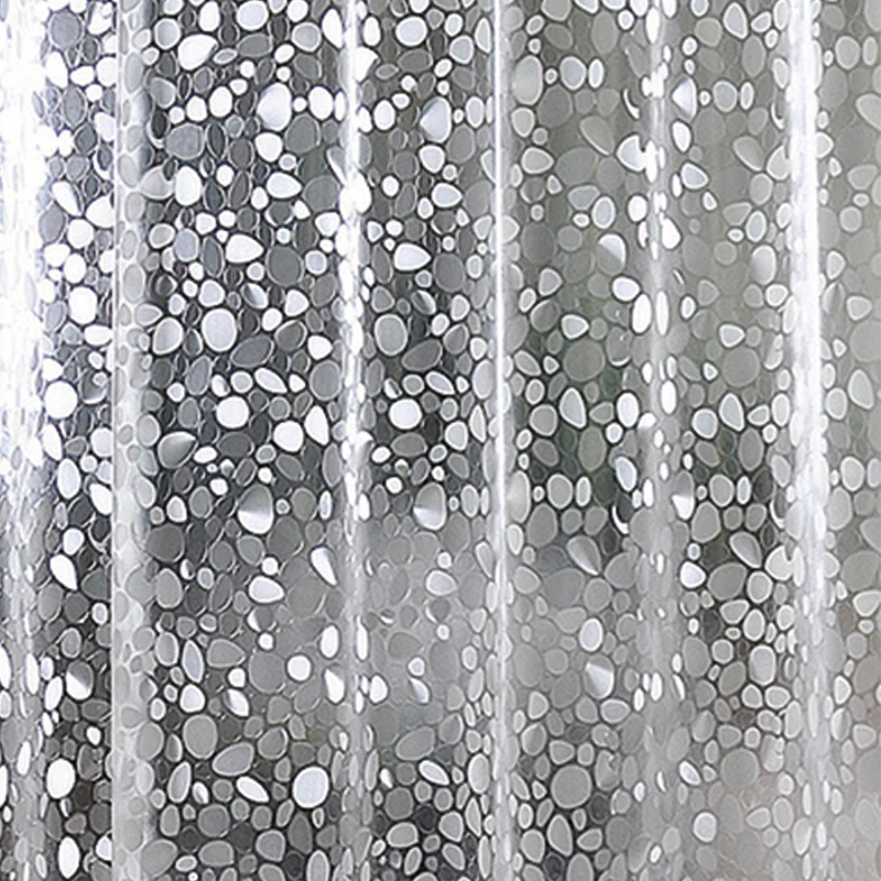 

Translucent Waterproof Curtains 1.8*1.8m Bath Curtain Anti-sticking Body Partition Curtains Shower Curtain Bathroom Products