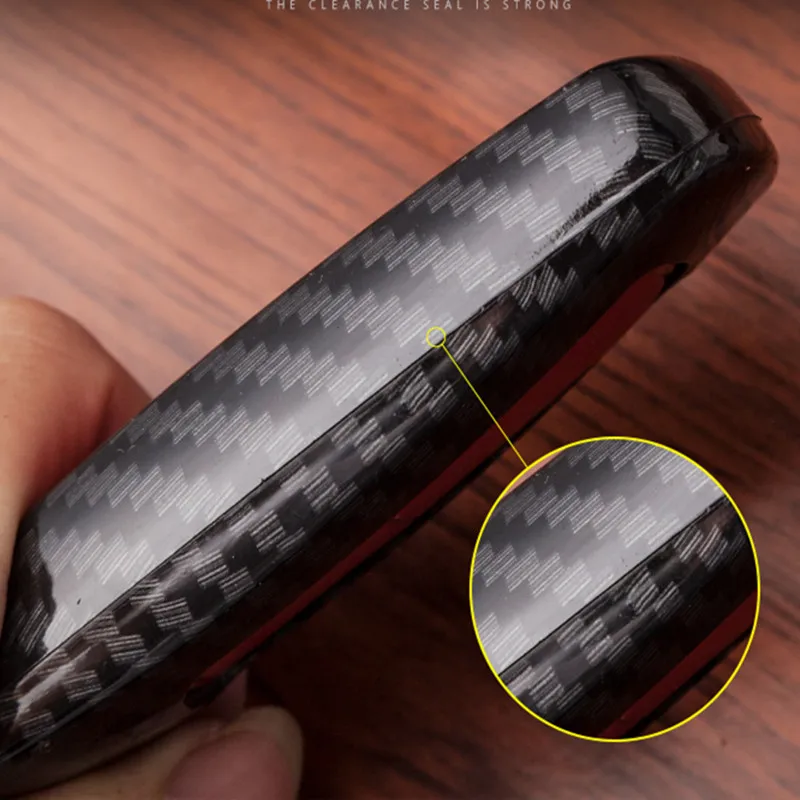 Чехол для автомобильного ключа из углеродного волокна 100% кожа чехол Volkswagen Vw Jetta Mk6