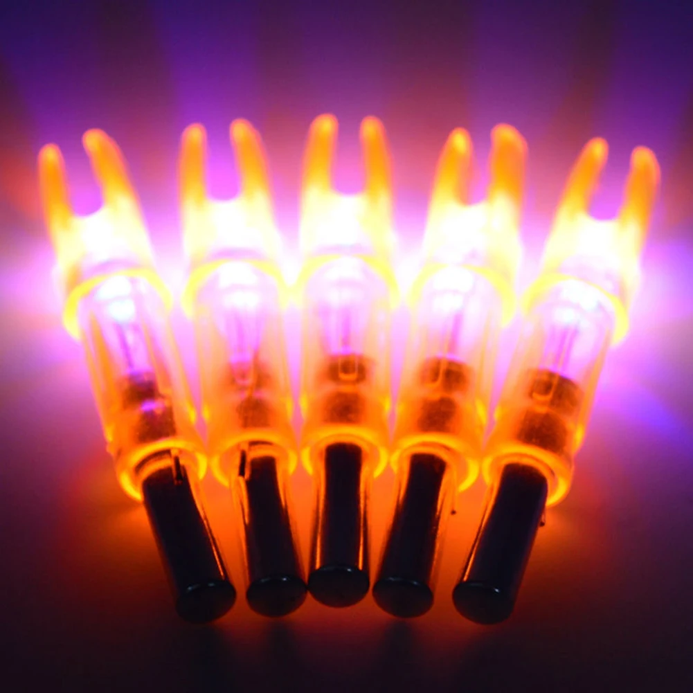 

1pcs New High Quality Hunting Shooting Luminous Lighted Tail Shaft Compound Arrow Arrow 6.2mm LED Nock Fit Bow Glowing R7E3