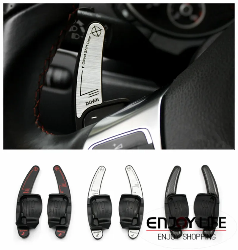 2 шт. переключатели на руль для Volkswagen VW Golf 6 MK6 MK5 GTI R SCIROCCO R20 R36 CC Passat|dsg shifter|steering wheel