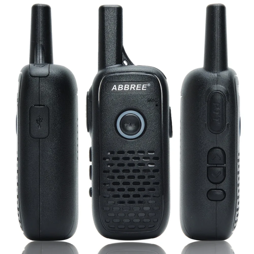 2 шт. ABBREE AR-Q2 Профессиональная удобная мини-рация VOX USB зарядка UHF двухстороннее радио Comunicador приемопередатчик Woki Toki