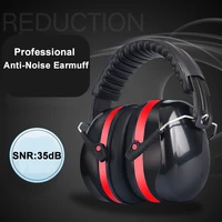 anti noise head earmuffs foldable ear protector snr 35db for kidsadults study sleeping work shooting hearing safe protection