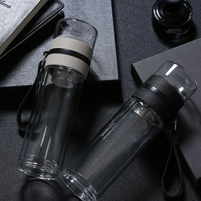

Tea separation cups custom double glass portable filter hand creative men and women water cups Blenders mini blender mixer