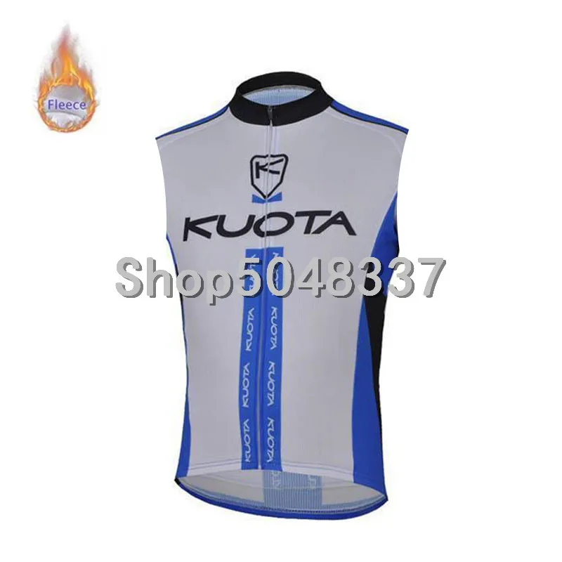2019 KUOTA для мужчин Pro Велоспорт Джерси без рукавов зимняя теплая флисовая одежда